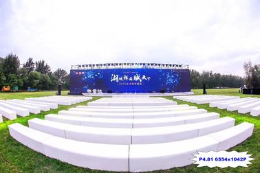 Schermo di visualizzazione all'aperto del LED di colore pieno P4.81mm 6554*1024P per la manifestazione di pubblicità della fase