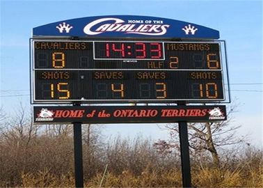 Tabellone segnapunti elettronico di sport di calcio dell'arena, lampada principale del tabellone segnapunti SMD2727 dell'esposizione