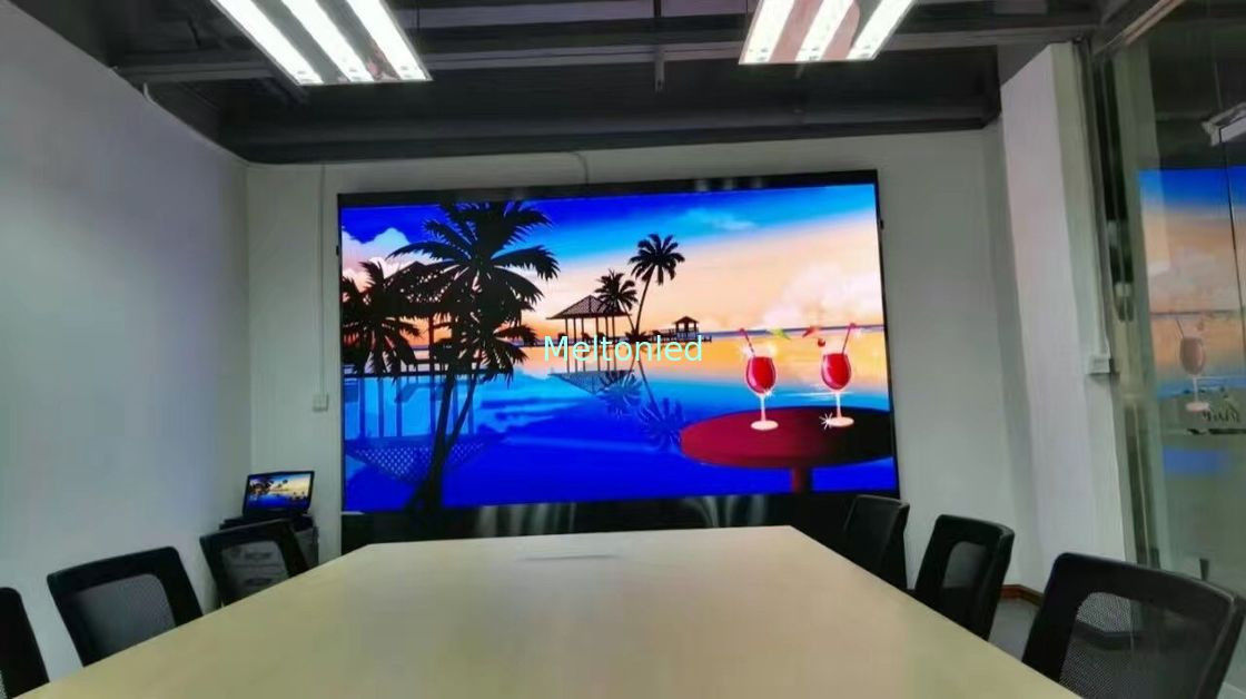 P3 video esposizione curva di colore pieno LED, video parete dell'interno del LED per la conferenza
