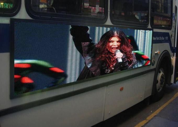 Passo mobile impermeabile all'aperto del pixel dell'esposizione di LED del rimorchio 6mm per la pubblicità del bus
